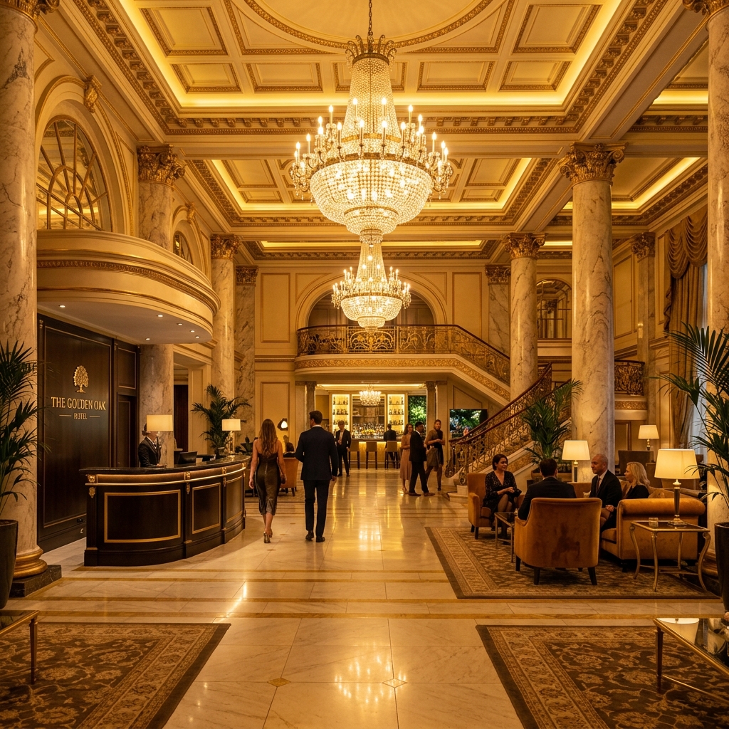 Luxury Hotel Lobby Background